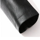 New men's trendy coat leather jacket, PU jacket, black, light green optional, Asian size M-7XL